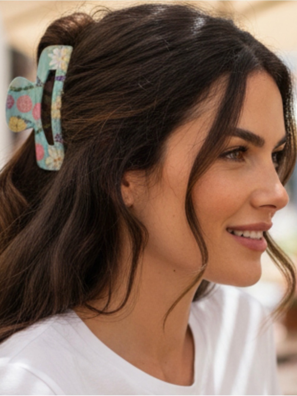 Hawaiian hair claw clip Hawaii flowers.  Pretty!